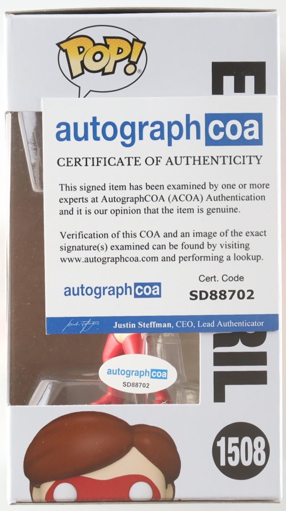 Holly Hunter Signed "The Incredibles" #1508 Elastigirl Funko Pop! Vinyl Figure (ACOA) at PristineAuction.com Holly Hunter Signed "The Incredibles" #1508 Elastigirl Funko Pop! Vinyl Figure (ACOA) at PristineAuction.com