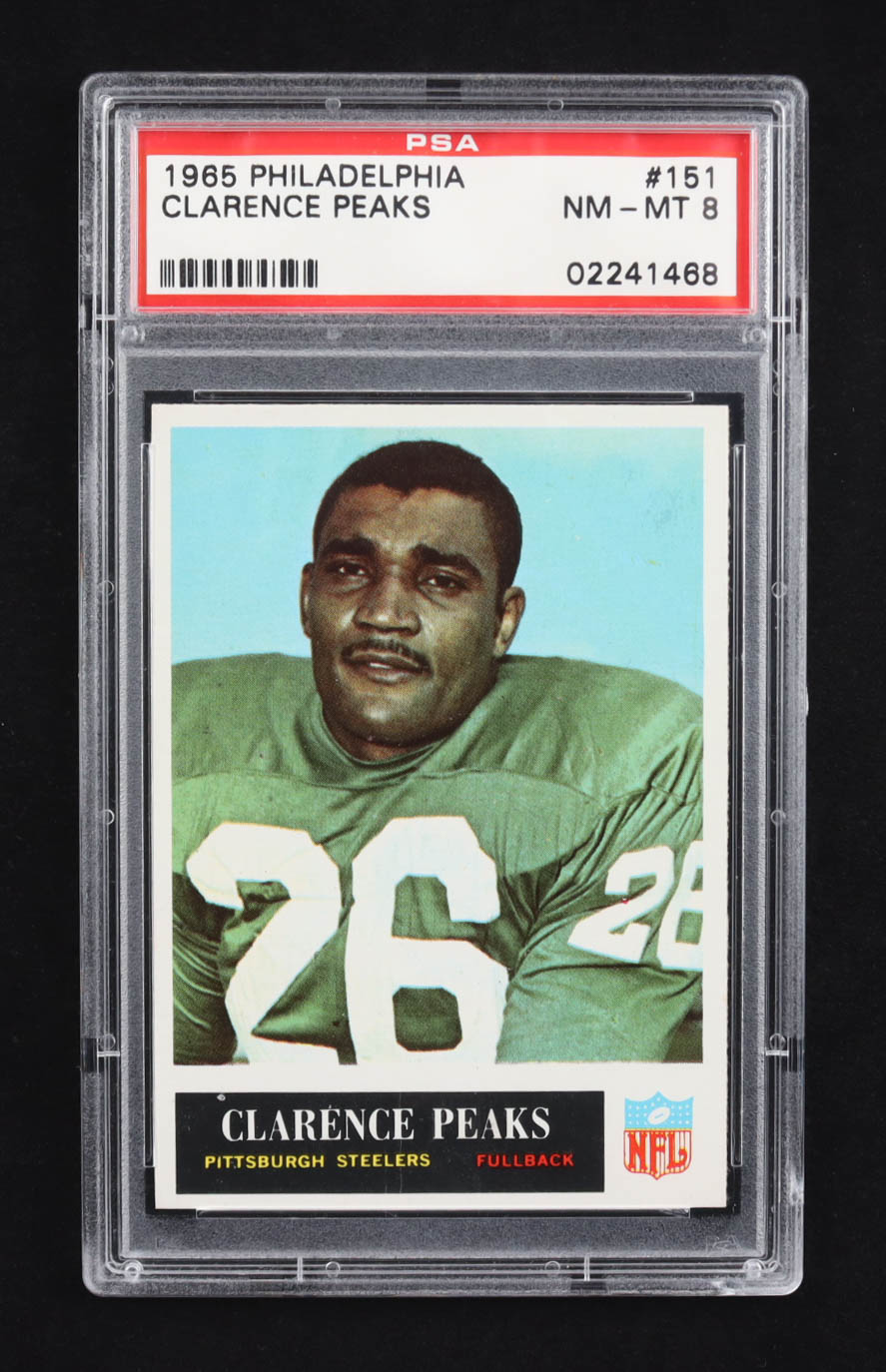 Clarence Peaks 1965 Philadelphia #151 (PSA 8) at PristineAuction.com Clarence Peaks 1965 Philadelphia #151 (PSA 8) at PristineAuction.com