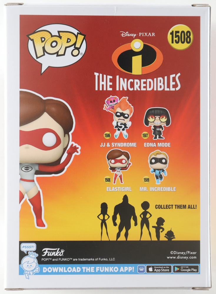 Holly Hunter Signed "The Incredibles" #1508 Elastigirl Funko Pop! Vinyl Figure (ACOA) at PristineAuction.com Holly Hunter Signed "The Incredibles" #1508 Elastigirl Funko Pop! Vinyl Figure (ACOA) at PristineAuction.com