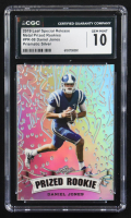 Daniel Jones 2019 Leaf Special Release Metal Prized Rookies Prismatic Silver #PR-08 RC #15/25 (CGC 10) at PristineAuction.com