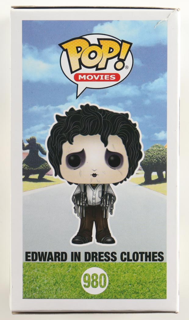 Johnny Depp Signed "Edward Scissorhands" #980 Edward In Dress Clothes Funko Pop! Vinyl Figure (Beckett) at PristineAuction.com Johnny Depp Signed "Edward Scissorhands" #980 Edward In Dress Clothes Funko Pop! Vinyl Figure (Beckett) at PristineAuction.com