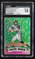 Daniel Jones 2019 Leaf Special Release Metal Prized Rookies Prismatic Green #PR-09 RC #2/5 (CGC 10) at PristineAuction.com