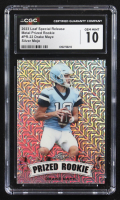Drake Maye 2023 Leaf Special Release Metal Prized Rookie Silver Mojo #PR-22 RC #16/25 (CGC 10) at PristineAuction.com