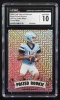 Drake Maye 2023 Leaf Special Release Metal Prized Rookie Silver Mojo #PR-22 RC #19/25 (CGC 10) at PristineAuction.com