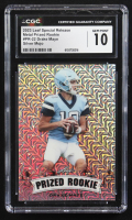 Drake Maye 2023 Leaf Special Release Metal Prized Rookie Silver Mojo #PR-22 RC #21/25 (CGC 10) at PristineAuction.com