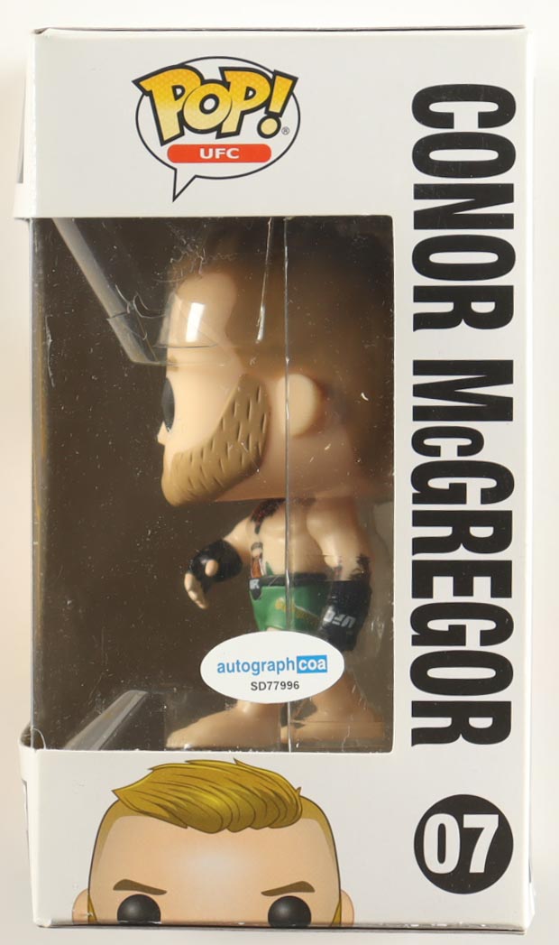 Conor McGregor Signed UFC #07 Conor McGregor Funko Pop Vinyl Figure (ACOA) at PristineAuction.com Conor McGregor Signed UFC #07 Conor McGregor Funko Pop Vinyl Figure (ACOA) at PristineAuction.com