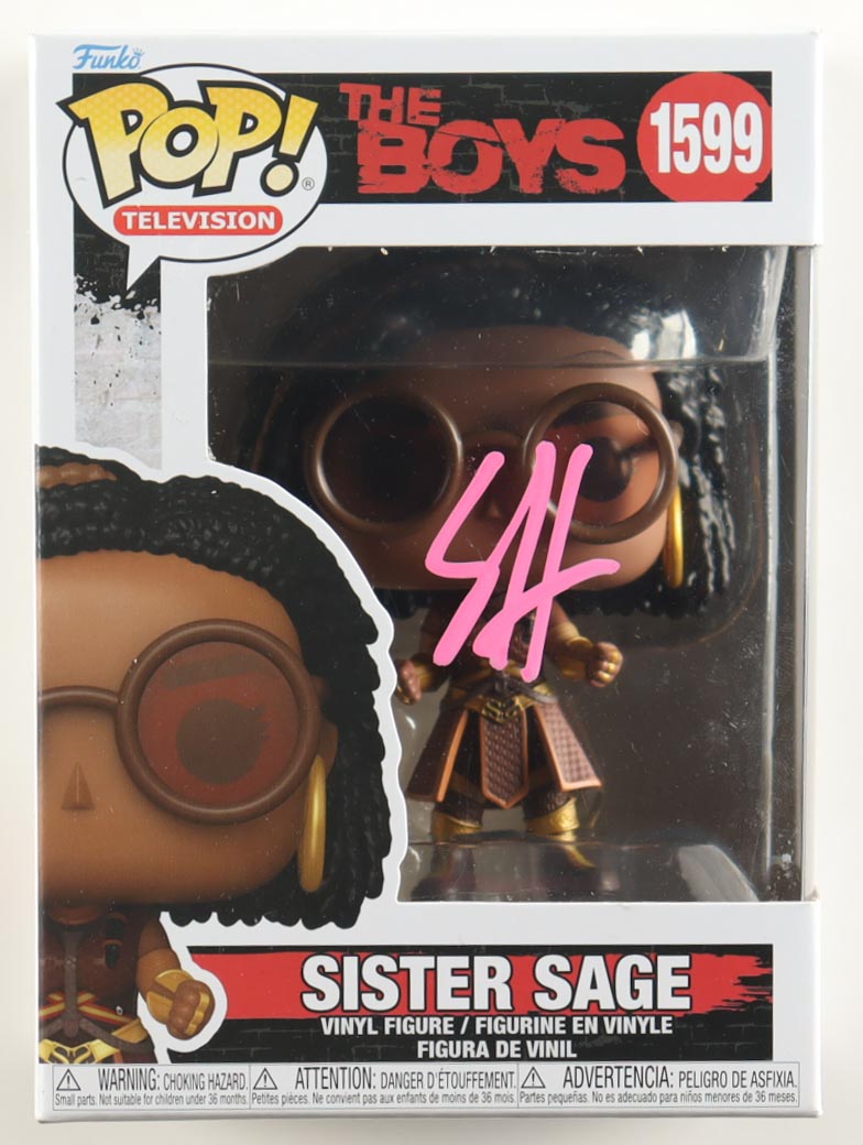 Susan Heyward Signed "The Boys" #1599 Sister Sage Funko Pop! Vinyl Figure (ACOA) at PristineAuction.com Susan Heyward Signed "The Boys" #1599 Sister Sage Funko Pop! Vinyl Figure (ACOA) at PristineAuction.com
