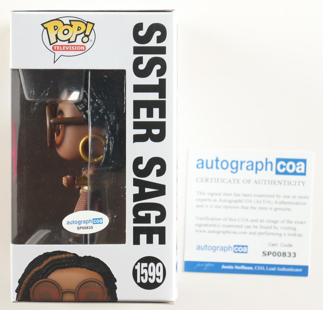 Susan Heyward Signed "The Boys" #1599 Sister Sage Funko Pop! Vinyl Figure (ACOA) at PristineAuction.com Susan Heyward Signed "The Boys" #1599 Sister Sage Funko Pop! Vinyl Figure (ACOA) at PristineAuction.com