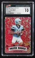 Drake Maye 2023 Leaf Special Release Metal Prized Rookie Pink Mojo #PR-22 RC #3/10 (CGC 10) at PristineAuction.com