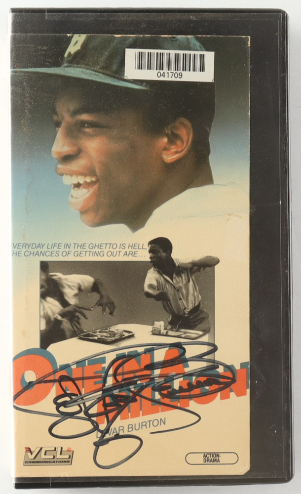 LeVar Burton Signed "One in a Million: The Ron LeFlore Story" VHS Cover Insert (JSA) at PristineAuction.com LeVar Burton Signed "One in a Million: The Ron LeFlore Story" VHS Cover Insert (JSA) at PristineAuction.com