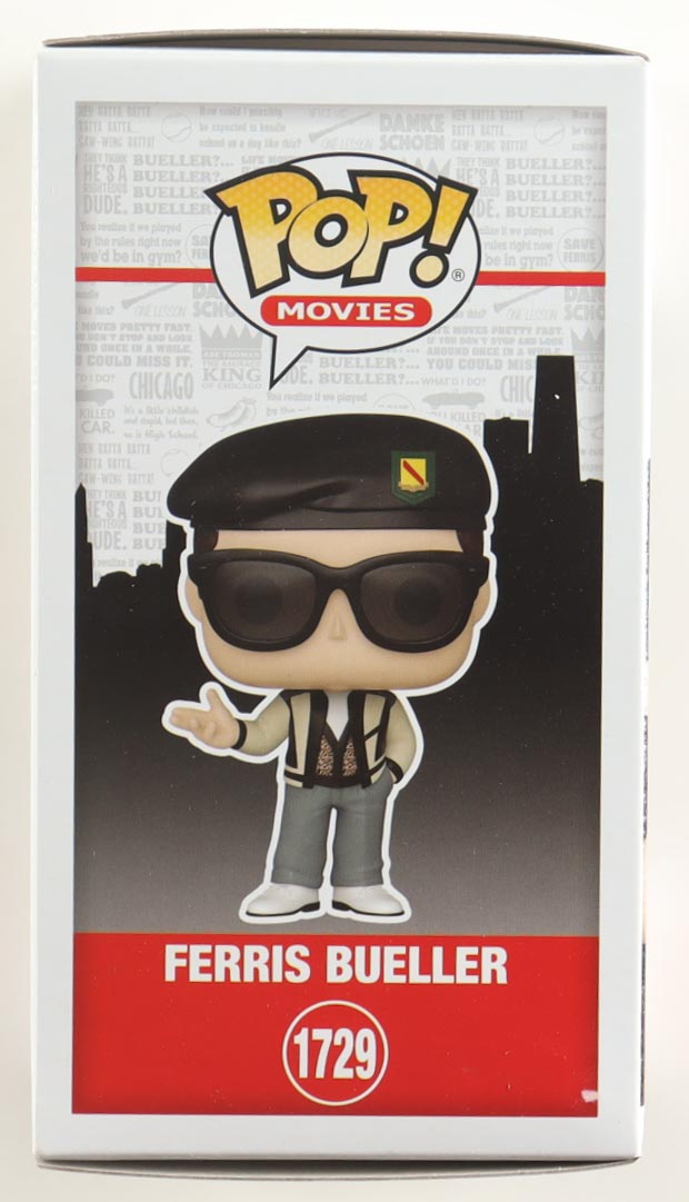 Matthew Broderick Signed "Ferris Bueller's Day Off" #1729 Ferris Bueller Funko Pop! Vinyl Figure (SWAU) at PristineAuction.com Matthew Broderick Signed "Ferris Bueller's Day Off" #1729 Ferris Bueller Funko Pop! Vinyl Figure (SWAU) at PristineAuction.com