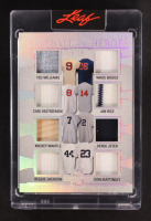 2025 Leaf Spectacular Baseball Heroes Platinum #BR6 #15/15 Ted Williams / Mickey Mantle / Reggie Jackson / Derek Jeter at PristineAuction.com