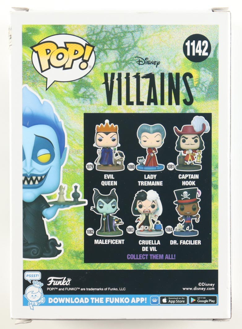 James Woods Signed "Disney: Villains" #1142 Hades With Chess Board Funko Pop! Vinyl Figure (ACOA) at PristineAuction.com James Woods Signed "Disney: Villains" #1142 Hades With Chess Board Funko Pop! Vinyl Figure (ACOA) at PristineAuction.com