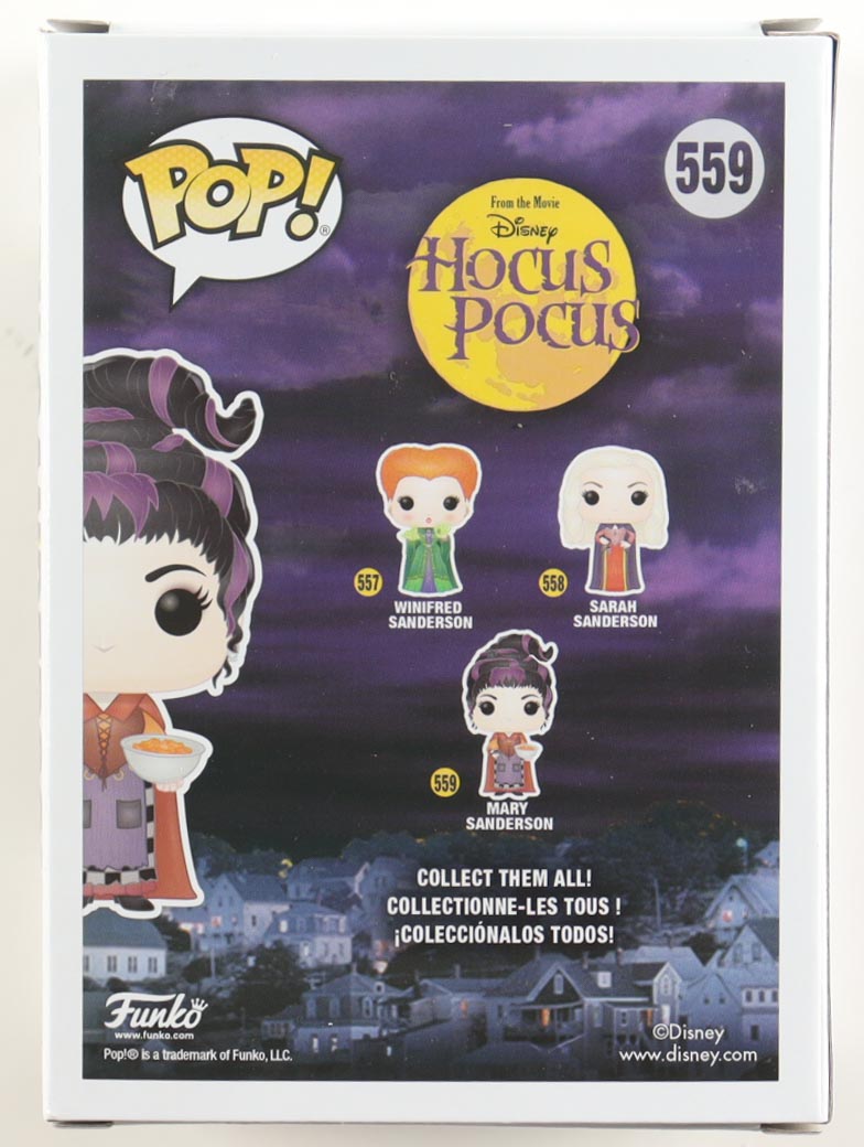 Kathy Najimy Signed "Hocus Pocus" #559 Mary Sanderson Funko Pop! Vinyl Figure (ACOA) at PristineAuction.com Kathy Najimy Signed "Hocus Pocus" #559 Mary Sanderson Funko Pop! Vinyl Figure (ACOA) at PristineAuction.com
