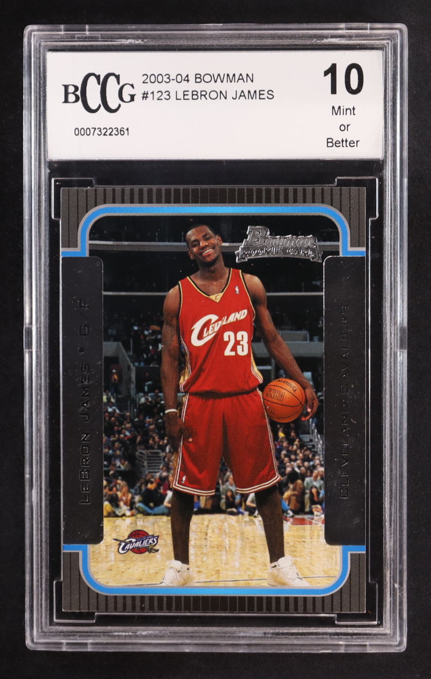 LeBron James 2003-04 Bowman #123 RC (BCCG 10) at PristineAuction.com LeBron James 2003-04 Bowman #123 RC (BCCG 10) at PristineAuction.com