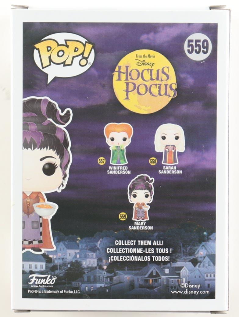 Kathy Najimy Signed "Hocus Pocus" #559 Mary Sanderson Funko Pop! Vinyl Figure (ACOA) at PristineAuction.com Kathy Najimy Signed "Hocus Pocus" #559 Mary Sanderson Funko Pop! Vinyl Figure (ACOA) at PristineAuction.com