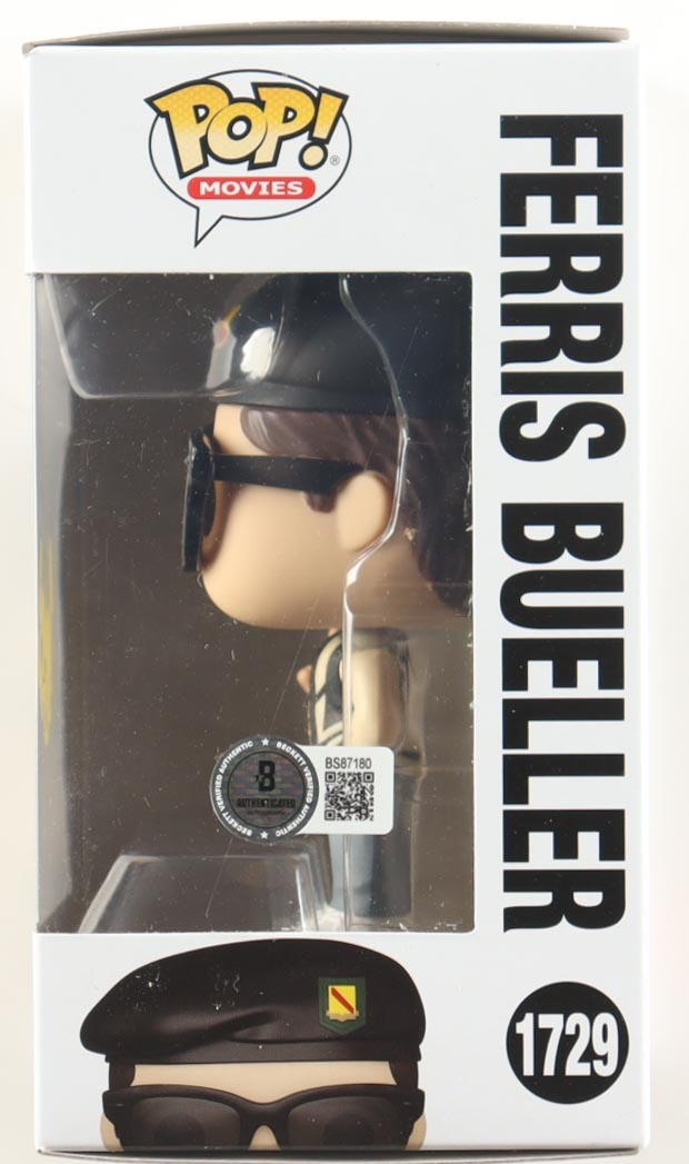 Matthew Broderick Signed "Ferris Bueller's Day Off" #1729 Ferris Bueller Funko Pop! Vinyl Figure (Beckett) at PristineAuction.com Matthew Broderick Signed "Ferris Bueller's Day Off" #1729 Ferris Bueller Funko Pop! Vinyl Figure (Beckett) at PristineAuction.com