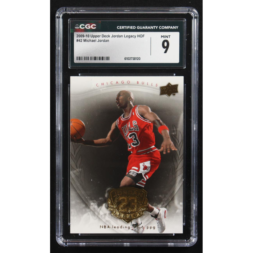 Michael Jordan 2009-10 Upper Deck Jordan Legacy HOF #42 (CGC 9) at PristineAuction.com