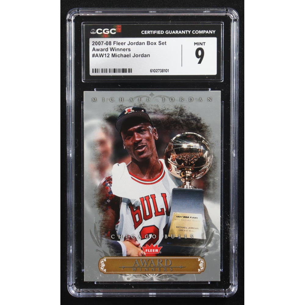Michael Jordan 2007-08 Fleer Jordan Box Set Award Winners #AW12 (CGC 9) at PristineAuction.com