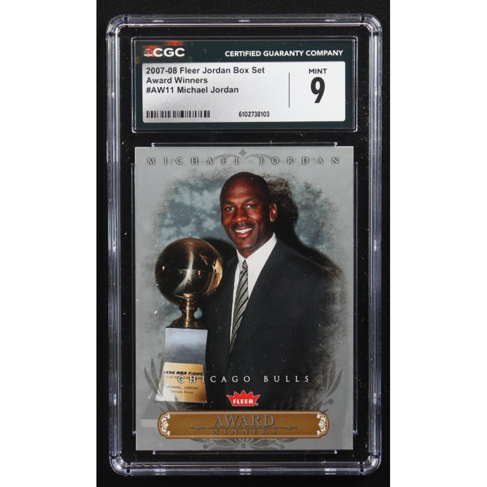 Michael Jordan 2007-08 Fleer Jordan Box Set Award Winners #AW11 (CGC 9) at PristineAuction.com