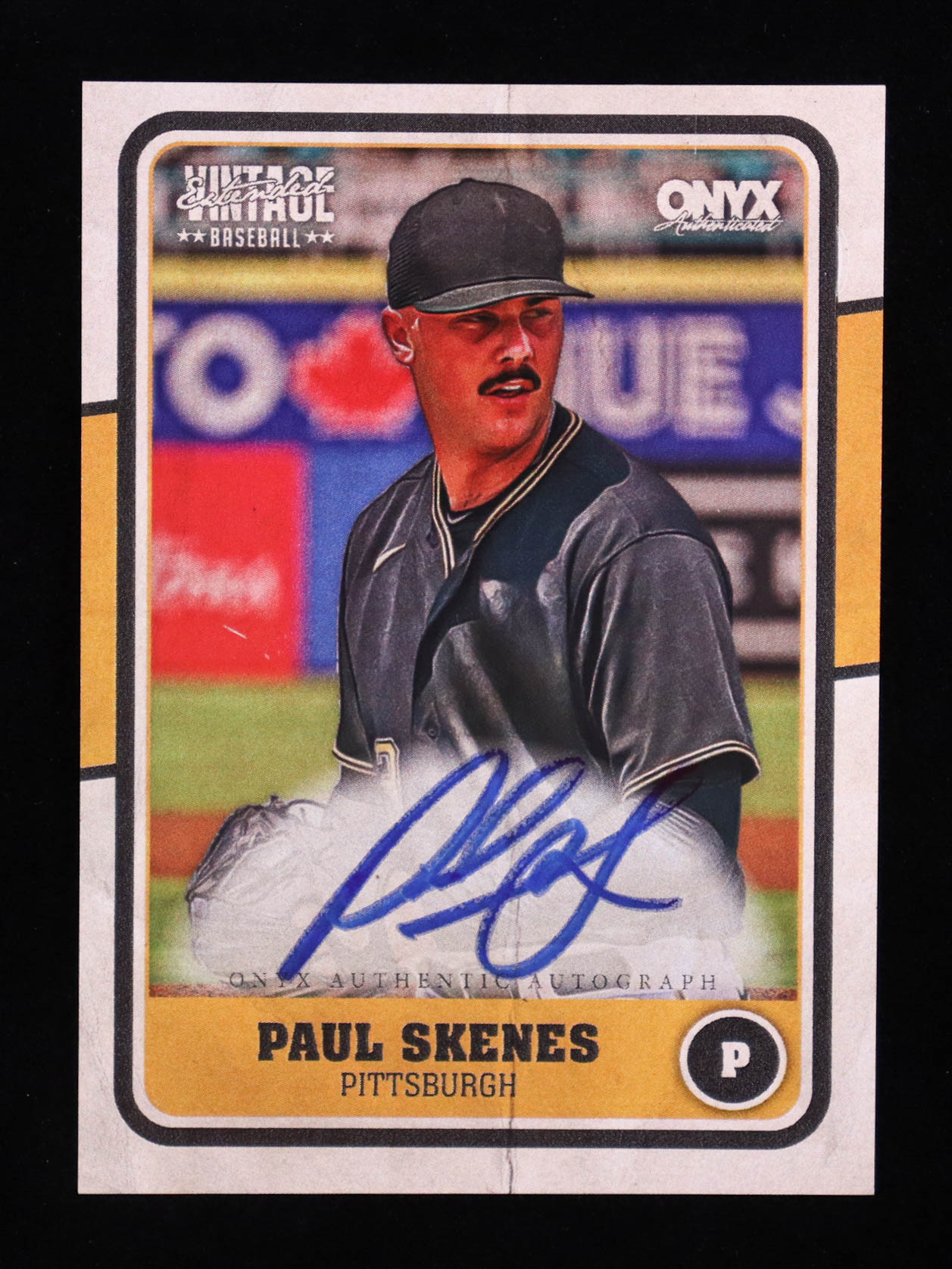 Paul Skenes 2025 Onyx Vintage Autograph #VAPASK at PristineAuction.com Paul Skenes 2025 Onyx Vintage Autograph #VAPASK at PristineAuction.com