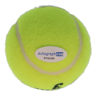 Novak Djokovic Signed Tennis Ball (ACOA) at PristineAuction.com Novak Djokovic Signed Tennis Ball (ACOA) at PristineAuction.com