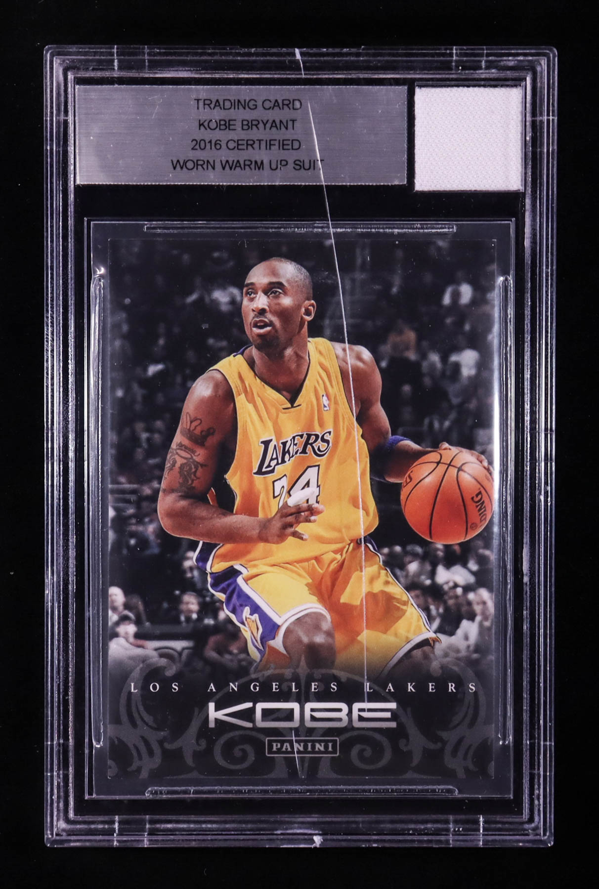 Kobe Bryant 2012-13 Panini Kobe Anthology #173 with Game-Used Jersey Piece (BGS Authentic) at PristineAuction.com Kobe Bryant 2012-13 Panini Kobe Anthology #173 with Game-Used Jersey Piece (BGS Authentic) at PristineAuction.com