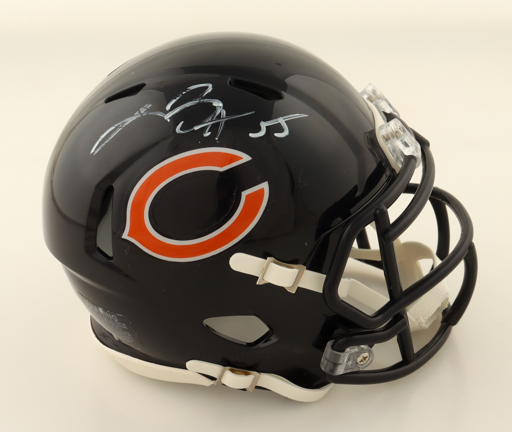 Lance Briggs Signed Bears Speed Mini Helmet (Schwartz) at PristineAuction.com Lance Briggs Signed Bears Speed Mini Helmet (Schwartz) at PristineAuction.com