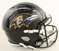 Zay Flowers Signed Ravens Full-Size Speed Helmet (Beckett) at PristineAuction.com