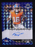 Troy Franklin 2025 Panini Mosaic Autographs Mosaic Blue #38 #52/99 at PristineAuction.com