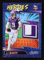 JJ McCarthy 2025 Absolute Absolute Heroes Memorabilia Holo Silver #30 #15/25 at PristineAuction.com