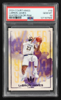 LeBron James 2024-25 Court Kings Water Color Pink#10 #13/99 (PSA 10) at PristineAuction.com
