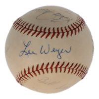 Baseball Umpires | OAL Baseball Signed by (6) with Lee Weyer, Bill Deegan, Bruce Froeming (JSA) at PristineAuction.com