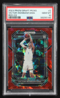 Victor Wembanyama 2023-24 Panini Prizm Draft Picks Prizms Red Ice #2 RC (PSA 10) at PristineAuction.com