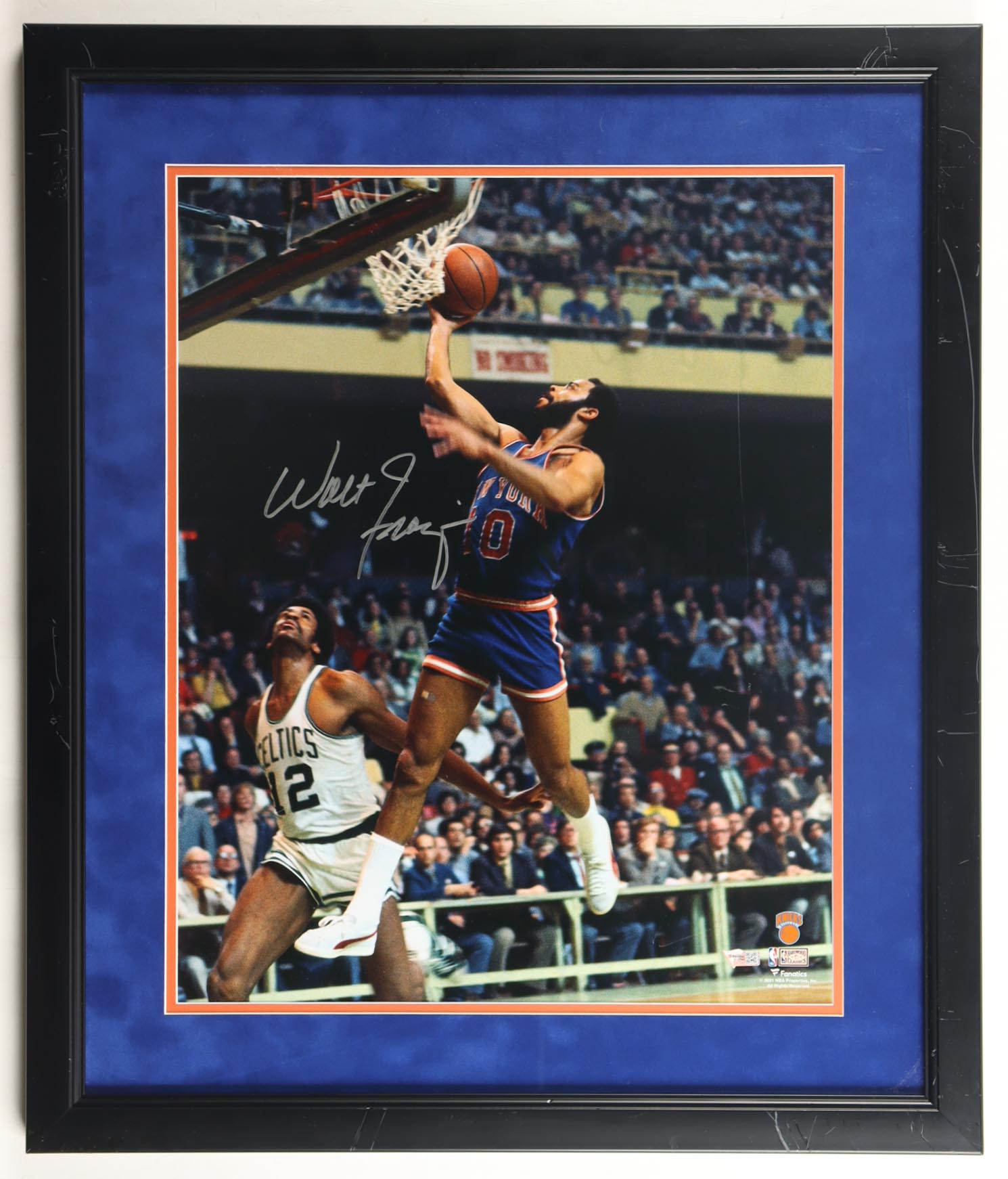 Walt Frazier Signed Knicks Custom Framed Photo Display (Fanatics) at PristineAuction.com Walt Frazier Signed Knicks Custom Framed Photo Display (Fanatics) at PristineAuction.com