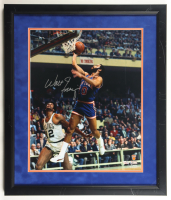 Walt Frazier Signed Knicks Custom Framed Photo Display (Fanatics) at PristineAuction.com