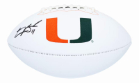 Carson Beck Signed Miami Hurricanes Logo Football (Fanatics) at PristineAuction.com