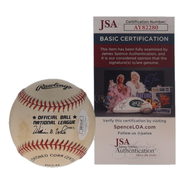 Tommy John Signed ONL Baseball (JSA) at PristineAuction.com Tommy John Signed ONL Baseball (JSA) at PristineAuction.com