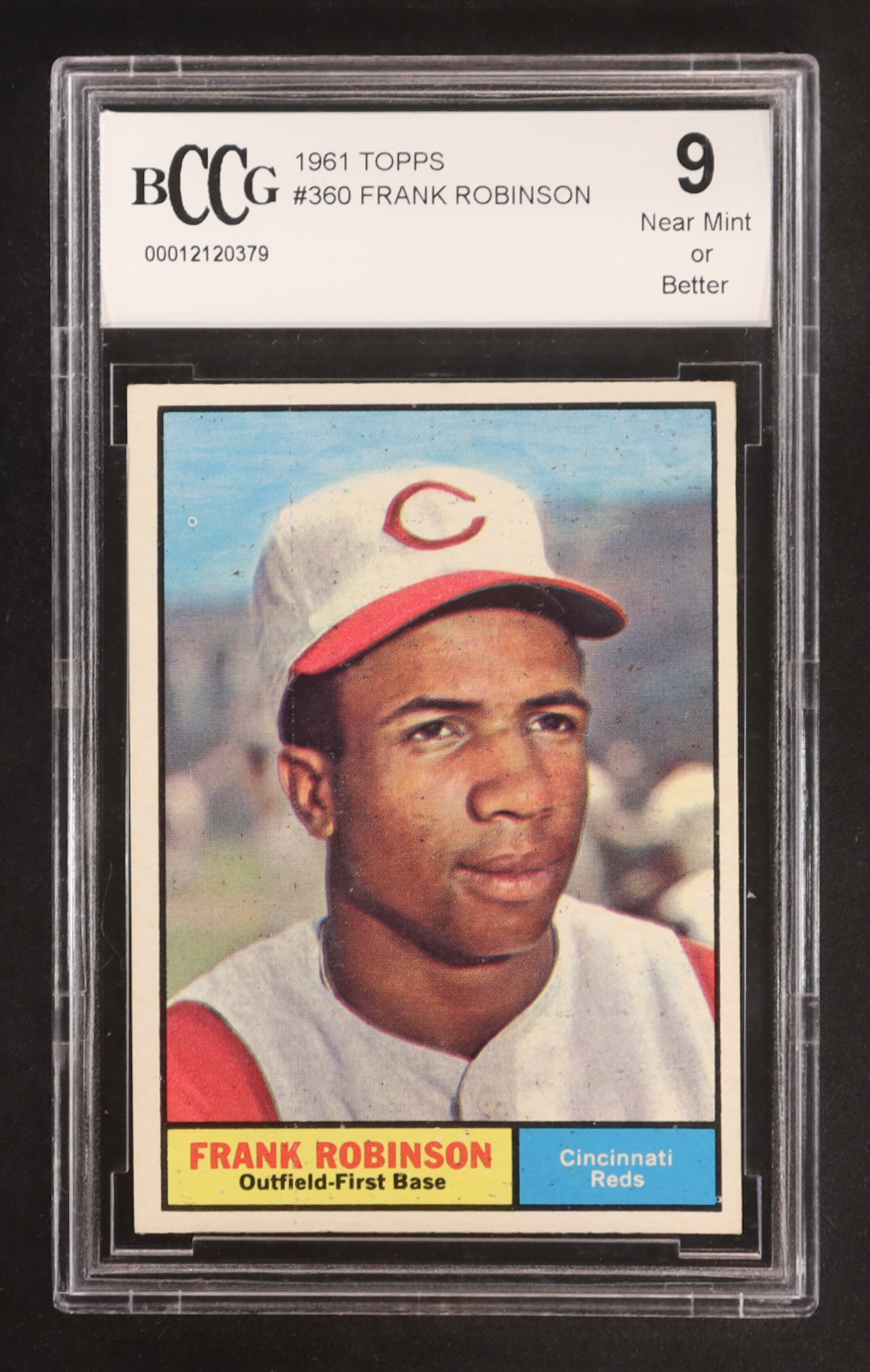 Frank Robinson 1961 Topps #360 (BCCG 9) at PristineAuction.com Frank Robinson 1961 Topps #360 (BCCG 9) at PristineAuction.com