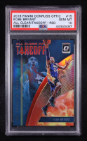 Kobe Bryant 2018-19 Donruss Optic All Clear for Takeoff Red #15 #07/99 (PSA 10) at PristineAuction.com