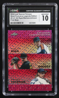 Nolan Ryan / Paul Skenes / Randy Johnson 2024 Leaf Metal Special Release Exclusive Legends Ed. Pink Mojo Triple #ELE-102 #9/10 (CGC 10) at PristineAuction.com