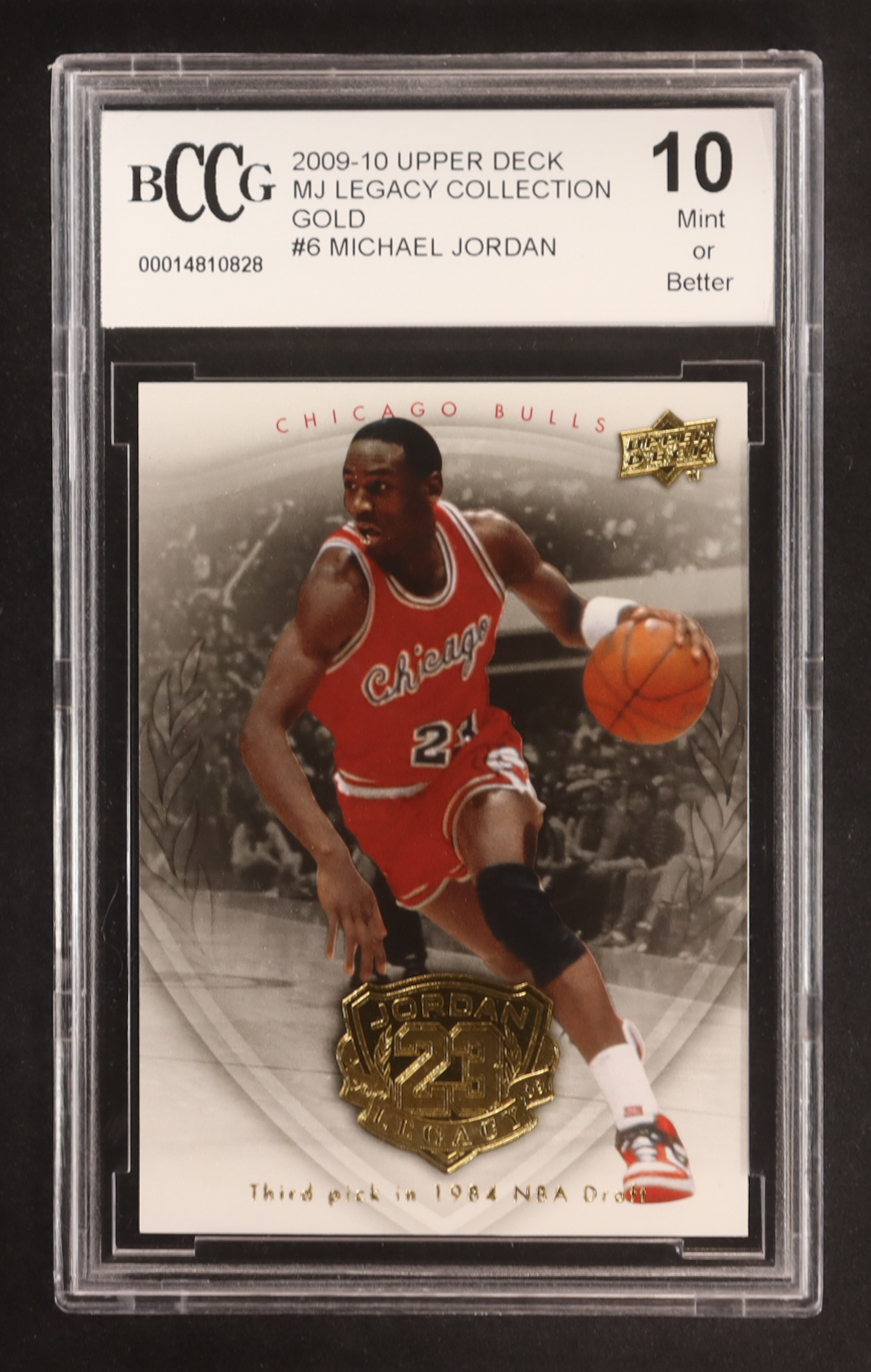 Michael Jordan 2009-10 Upper Deck Michael Jordan Legacy Collection Gold #6 (BCCG 10) at PristineAuction.com Michael Jordan 2009-10 Upper Deck Michael Jordan Legacy Collection Gold #6 (BCCG 10) at PristineAuction.com