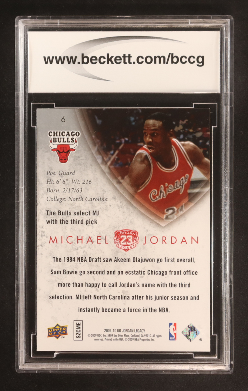 Michael Jordan 2009-10 Upper Deck Michael Jordan Legacy Collection Gold #6 (BCCG 10) at PristineAuction.com Michael Jordan 2009-10 Upper Deck Michael Jordan Legacy Collection Gold #6 (BCCG 10) at PristineAuction.com
