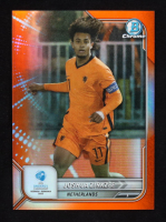 Joshua Zirkzee 2022 Bowman Chrome Road to UEFA U21 Euro '23 Yellow Refractors #149 #66/75 at PristineAuction.com