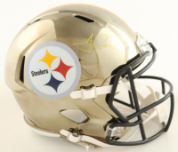 James Conner Signed Steelers Full-Size Chrome Alternate Speed Helmet (JSA) at PristineAuction.com