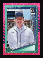 Owen Hall 2025 Donruss Optic Pink Velocity #130 RC #42/79 at PristineAuction.com