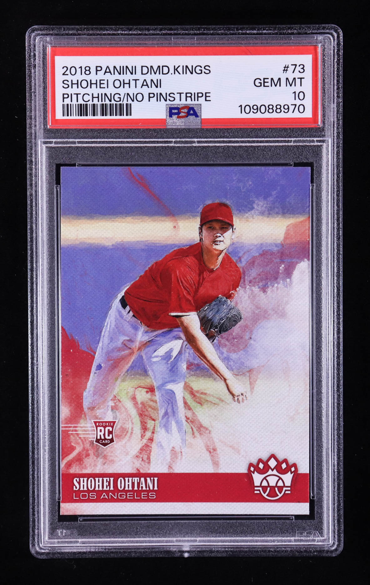 Shohei Ohtani 2018 Diamond Kings #73 RC (PSA 10) at PristineAuction.com Shohei Ohtani 2018 Diamond Kings #73 RC (PSA 10) at PristineAuction.com
