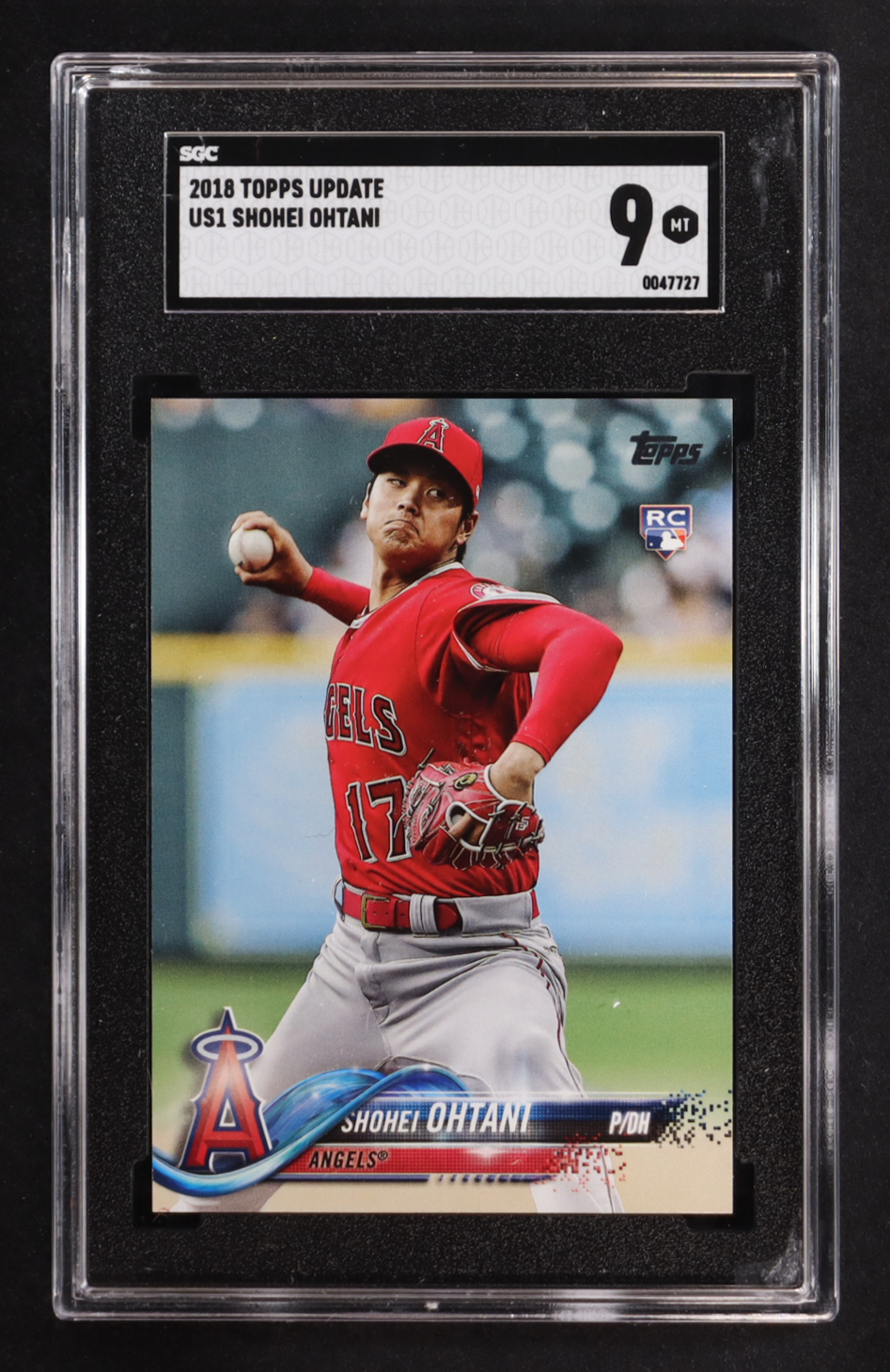 Shohei Ohtani 2018 Topps Update #US1 RC (SGC 9) at PristineAuction.com Shohei Ohtani 2018 Topps Update #US1 RC (SGC 9) at PristineAuction.com