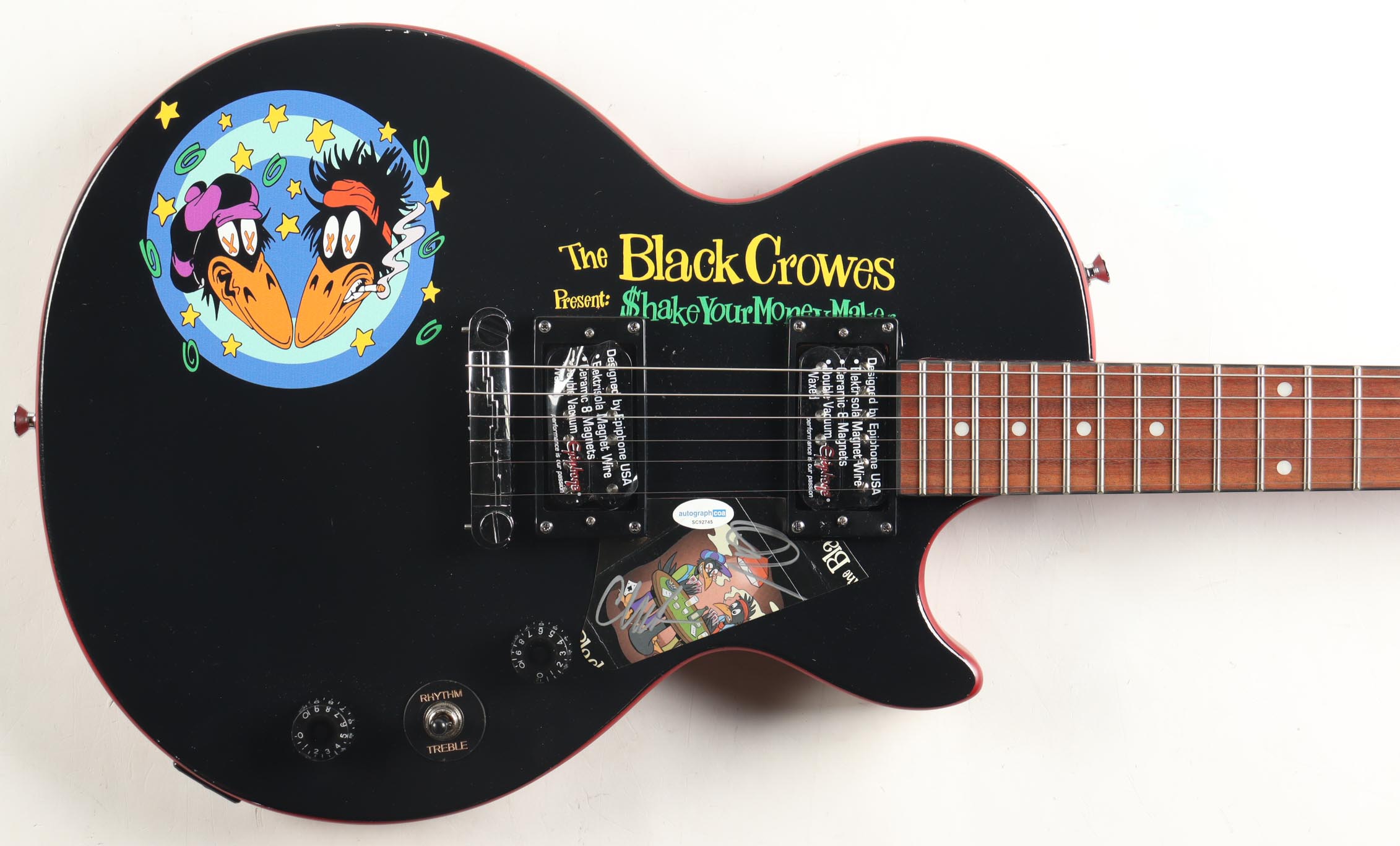 Chris & Rich Robinson Signed Custom 39" Electric Guitar (AutographCOA) at PristineAuction.com Chris & Rich Robinson Signed Custom 39" Electric Guitar (AutographCOA) at PristineAuction.com