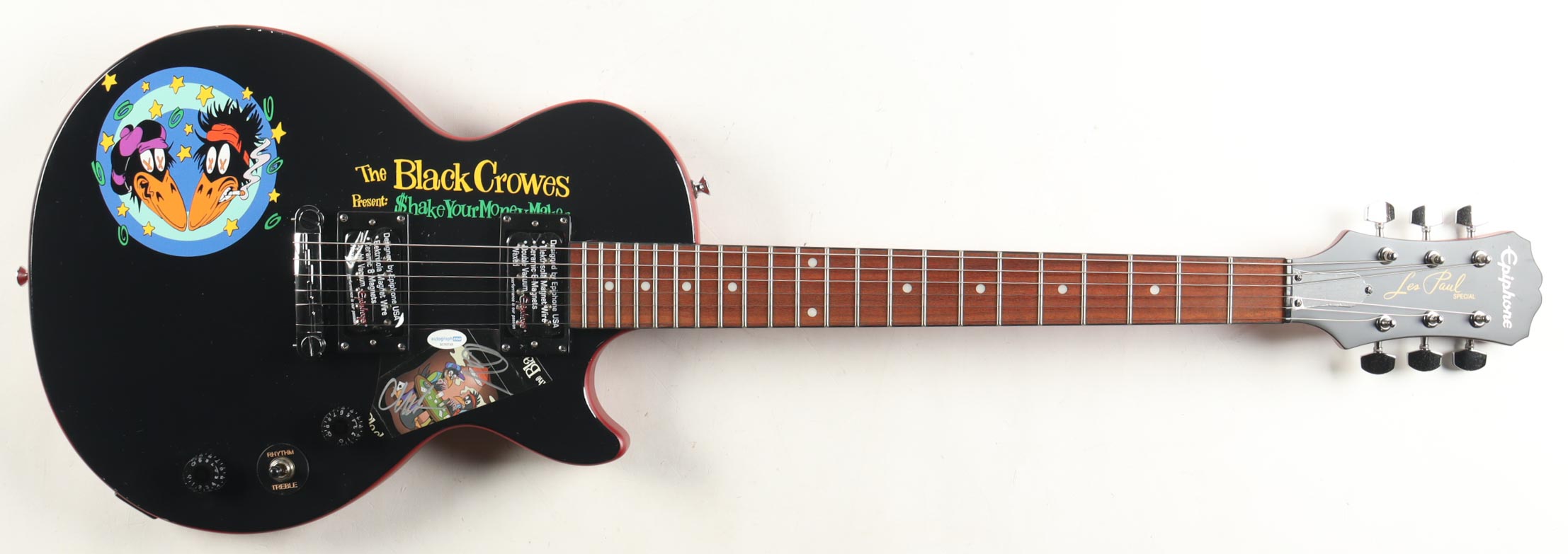 Chris & Rich Robinson Signed Custom 39" Electric Guitar (AutographCOA) at PristineAuction.com Chris & Rich Robinson Signed Custom 39" Electric Guitar (AutographCOA) at PristineAuction.com